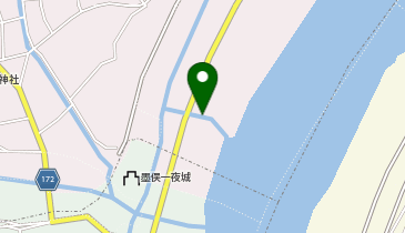 犀川第二排水機場吐出口の地図画像