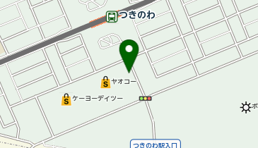 つきのわクローバ薬局の地図画像