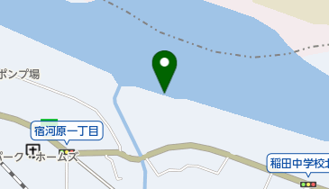 宿河原堰堤の地図画像