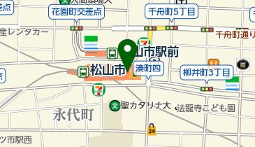 ほにや松山店の地図画像