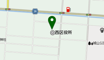 熊本市西区役所の地図画像
