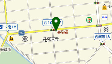 パナソニック リビング ショウルーム 帯広の地図画像
