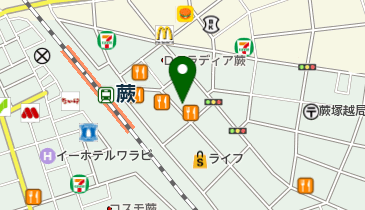 おかしのまちおか 蕨店の地図画像