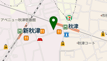 おかしのまちおか 秋津店の地図画像