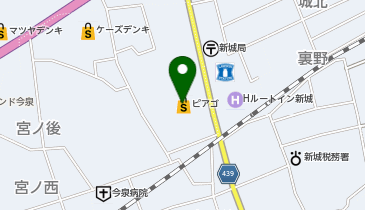 ピアゴ 新城店の地図画像
