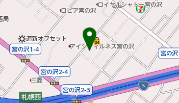 札幌中の島自動車学園の地図画像