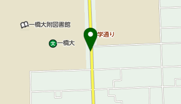 大学通りの地図画像