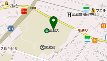 武蔵大学の地図画像
