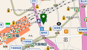 BEL AMER (ベル アメール) 阪急うめだ阪急店の地図画像