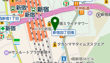 タカノフルーツパーラー 新宿高島屋店の地図画像