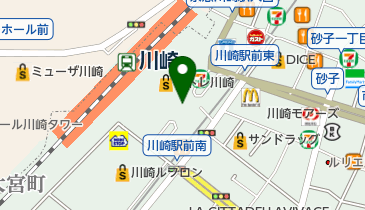 洋麺屋五右衛門 川崎アゼリア店の地図画像