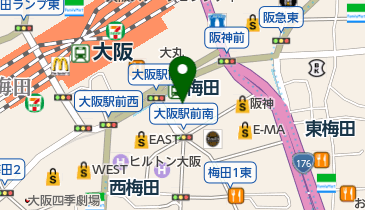 上海DELI(デリ) 阪神梅田本店の地図画像