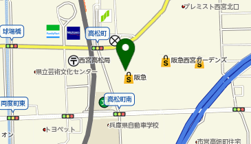 古市庵 西宮阪急店の地図画像