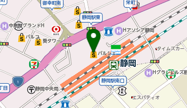 東京風月堂 JR静岡駅ビル パルシェ店の地図画像