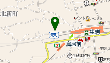 日本スマートフォン端末 救命士 奈良生駒店の地図画像