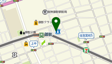 ジャンカラ 阪神御影店の地図画像