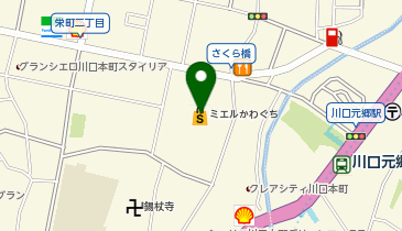 パレットプラザ ミエルかわぐち店の地図画像