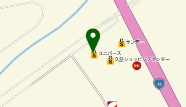 フジカラーパレットプラザ ユニバース久慈SC店の地図画像