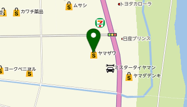 フジカラーパレットプラザ ヤマザワ長井店の地図画像