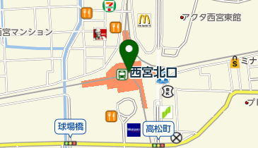 551蓬莱 阪急西宮北口駅店の地図画像