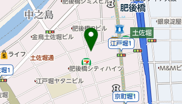 肥後橋南蛮亭の地図画像