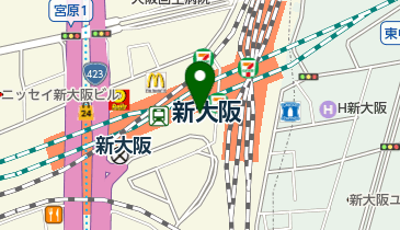 米屋のおにぎり屋 菊太屋米穀店 ジェイアール新大阪駅店の地図画像
