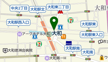 名代 箱根そば 大和店の地図画像