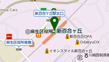 名代 箱根そば マルシェ新百合ヶ丘店の地図画像