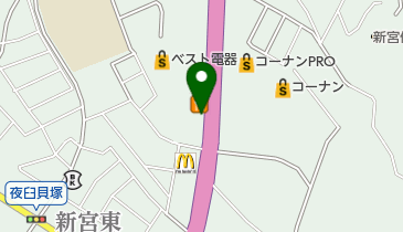 来来亭 新宮店の地図画像