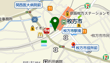 HENRI CHARPENTIER(アンリ シャルパンティエ) 枚方京阪店の地図画像