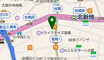 London Tea Room(ロンドン ティー ルーム) 堂島本店の地図画像