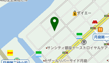 つきしま小町の地図画像