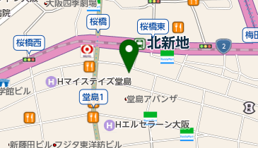 骨付鳥 一鶴 西梅田店の地図画像