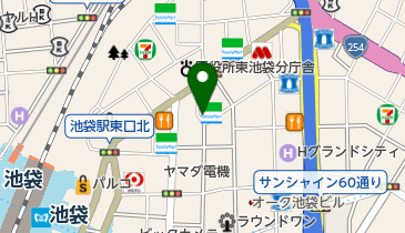 小諸そば 東池袋店の地図画像