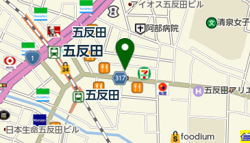 小諸そば 東五反田店の地図画像