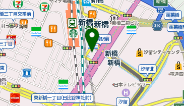 フレッシュベーカリー神戸屋 新橋駅店の地図画像