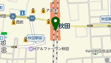 新宿とんかつ さぼてん 秋田トピコ店の地図画像