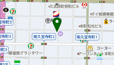 本町製麺所 本店 おうどん専門店の地図画像