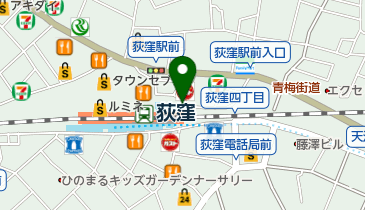 情熱のすためしどんどん 荻窪店の地図画像