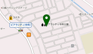 三郷市立ピアラシティ交流センターの地図画像