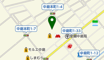 ピーターパン 中島スーパーアークス店の地図画像