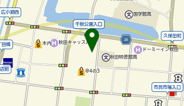 エリアなかいち・にぎわい交流館 AU(アウ)の地図画像