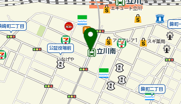 QB HOUSE(キュービー ハウス) 立川南駅店の地図画像