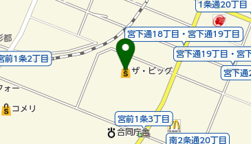 The Big(ザ・ビッグ) 宮前通店の地図画像