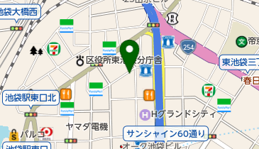 カフェ・ベローチェ 東池袋一丁目店の地図画像