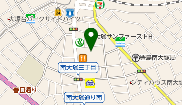 南大塚地域文化創造館の地図画像