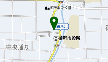 御所市文化ホールの地図画像