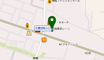 西東京バッティングセンターの地図画像