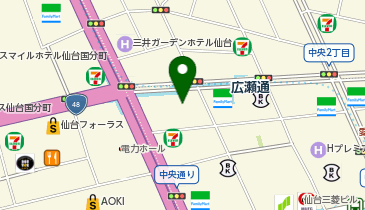 結婚相談所オーネット 仙台店の地図画像