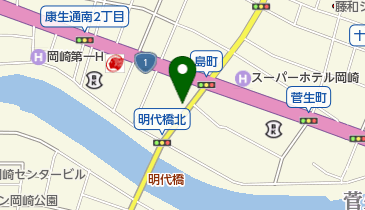 結婚相談所オーネット 岡崎店の地図画像